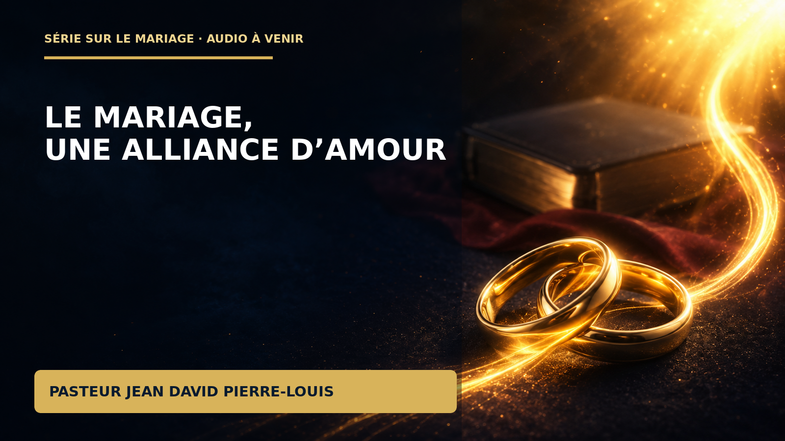 Miniature du message Le Mariage, Une Alliance d’amour
